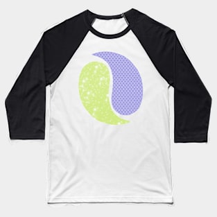 Textured Paisleys Baseball T-Shirt